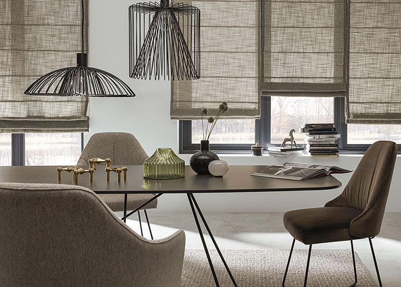 Cortinas tradicionales en salón